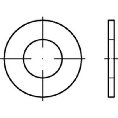 Unterlegscheibe ART 88100 Stahl galvanisch verzinkt 54 x 105 x 7 Unterlegscheibe ART 88100 Stahl galvanisch verzinkt 54 x 105 x 7 von Nobrand