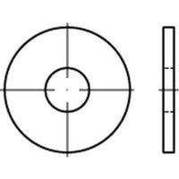 Unterlegscheibe DIN 9021 26 x72 x5 Stahl 140/100 HV feuerverzinkt Unterlegscheibe DIN 9021 26 x72 x5 Stahl 140/100 HV feuerverzinkt