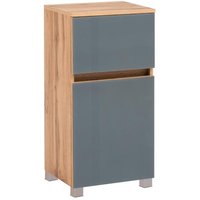 Unterschrank 40 HELSINKI von Held Möbel Wotan Eiche / Glas grau