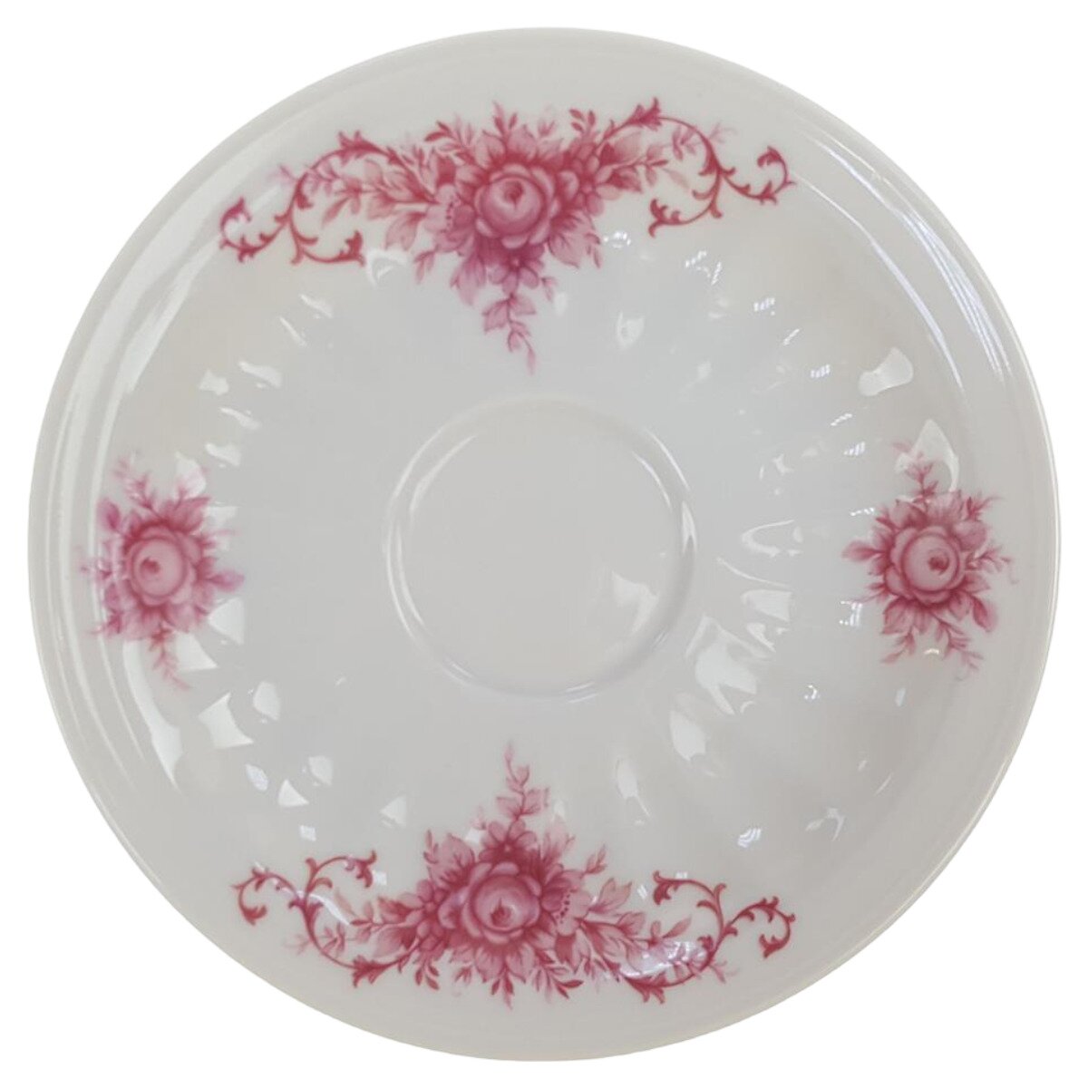 Untertasse für Kaffee Seltmann Weiden Relief Pinke Blume gebraucht - sehr gut Untertasse für Kaffee Seltmann Weiden Relief Pinke Blume gebraucht - sehr gut