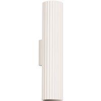 Up Down Wandlampe H: 30 cm Creme GU10 2-flammig länglich von Sollux