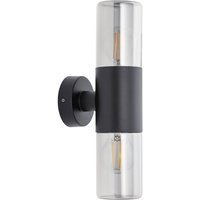 Up Down Wandleuchte außen Rauchglas Aluminium IP44 E27 Up Down Wandleuchte außen Rauchglas Aluminium IP44 E27 von Nowodvorski
