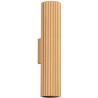 Up Down Wandstrahler H: 30 cm in Gold GU10 2-flammig Modern von Sollux