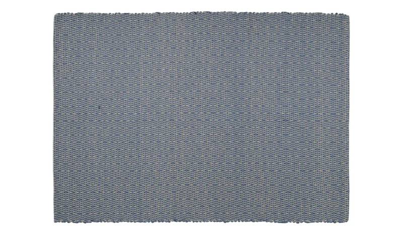 URBANARA Webteppich  Padrelo ¦ blau ¦ Synthetische Fasern,Jute ¦ Maße (cm): B: 90 Teppiche > Wohnteppiche - Höffner