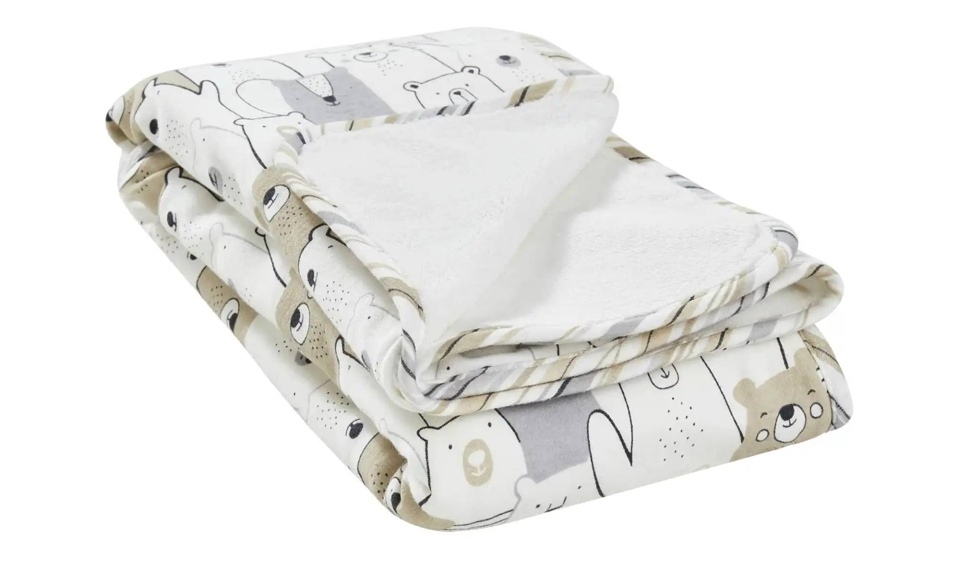 Uups Kuscheldecke  Tummelbär ¦ weiß ¦ 100% Baumwolle ¦ Maße (cm): B: 75 Baby > Baby Textilien > Babydecken - Möbel Kraft