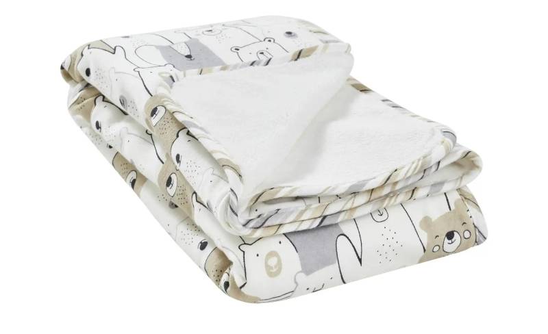 Uups Kuscheldecke  Tummelbär ¦ weiß ¦ 100% Baumwolle ¦ Maße (cm): B: 75 Baby > Baby Textilien > Babydecken - Möbel Kraft
