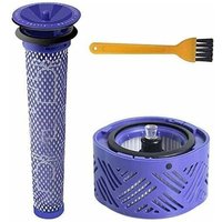 Dyson - V6-Nachmotor-HEPA-Filter und V6-V7-V8-Vakuum-Vorfilter V6-Serie Ersatzfilter-Set, DY-966912-03 Staubsauger-Zubehör (3er-Pack mit von Dyson