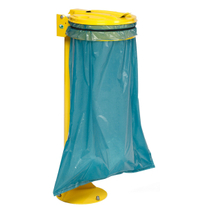 VAR Standgerät mit ME-Deckel, für Müllsäcke, Farbe: gelb