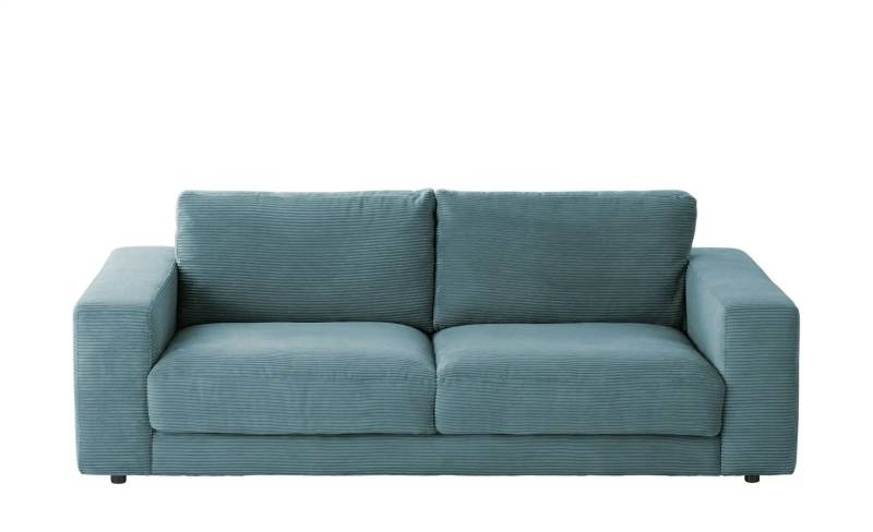 Jette Home Cordsofa  Sila ¦ türkis/petrol ¦ Maße (cm): B: 230 H: 85 T: 127.0 Polstermöbel > Sofas > 2-Sitzer - Möbel Kraft