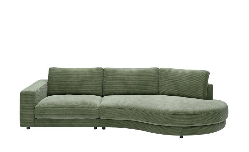 Jette Home Organisches Einzelsofa in Cord Sila ¦ grün ¦ Maße (cm): B: 330 H: 85 T: 166.0 Polstermöbel > Sofas > Modulsofas - Höffner