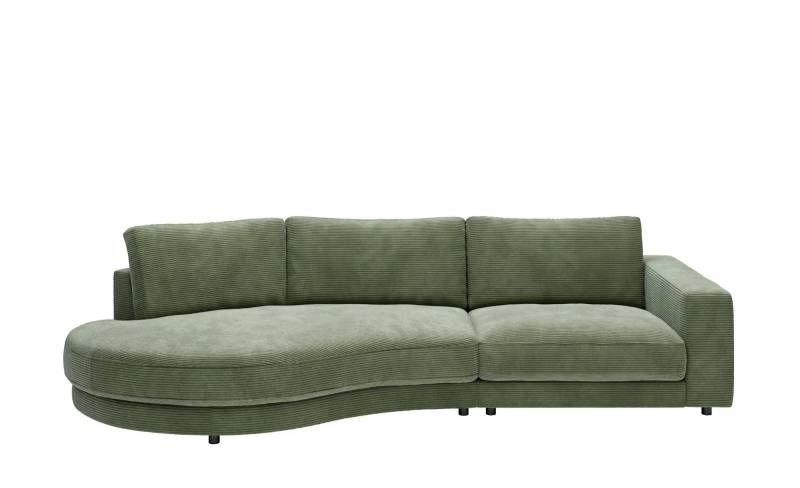 Jette Home Organisches Einzelsofa in Cord Sila ¦ grün ¦ Maße (cm): B: 330 H: 85 T: 166.0 Polstermöbel > Sofas > Modulsofas - Höffner