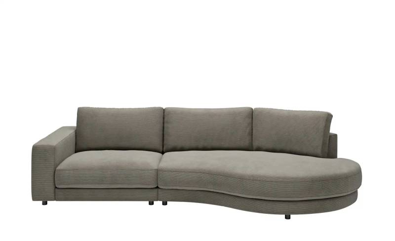 Jette Home Organisches Einzelsofa in Feincord Sila ¦ grau ¦ Maße (cm): B: 330 H: 85 T: 166.0 Polstermöbel > Sofas > Modulsofas - Höffner