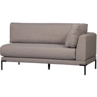 Bank Couple Eck-Element aus Melange-Stoff Links, Taupe