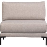 Bank Couple Element aus Melange-Stoff 100 cm, Natur