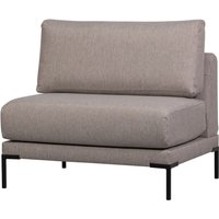Bank Couple Element aus Melange-Stoff 100 cm, Taupe