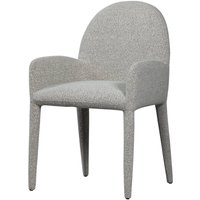 Esszimmerstuhl Elegance aus Boucle-Stoff, Grau