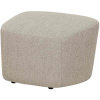 Hocker Lofty aus Boucle-Stoff, Natur