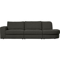 Sofa Family aus Webstoff Rechts, Anthrazit