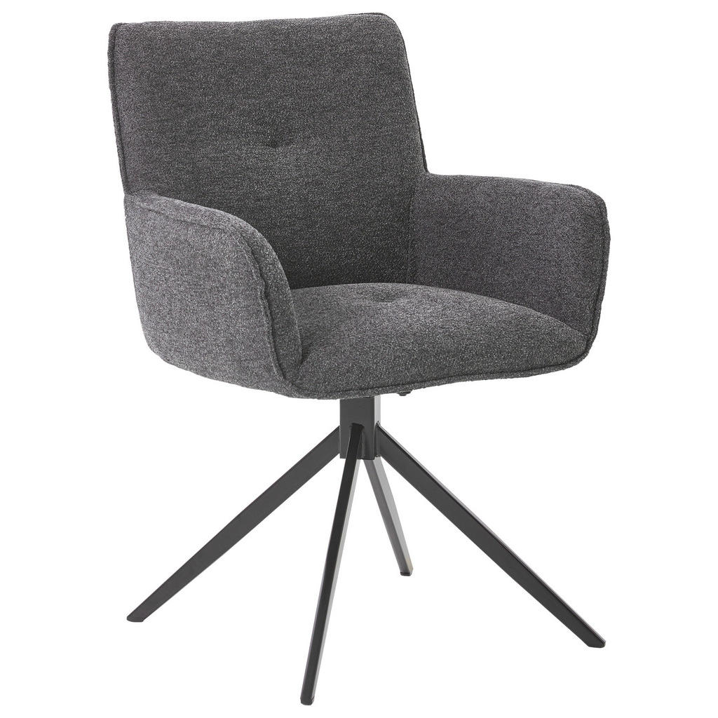 Valdera Armlehnstuhl, Graphit, Metall, Textil, Stativgestell, 61x85x63 cm, Typenauswahl, inklusive Armlehnen, Esszimmer, Stühle, Esszimmerstühle, Armlehnenstühle Valdera Armlehnstuhl, Graphit, Metall, Textil, Stativgestell, 61x85x63 cm, Typenauswahl, inklusive Armlehnen, Esszimmer, Stühle, Esszimmerstühle, Armlehnenstühle von Valdera