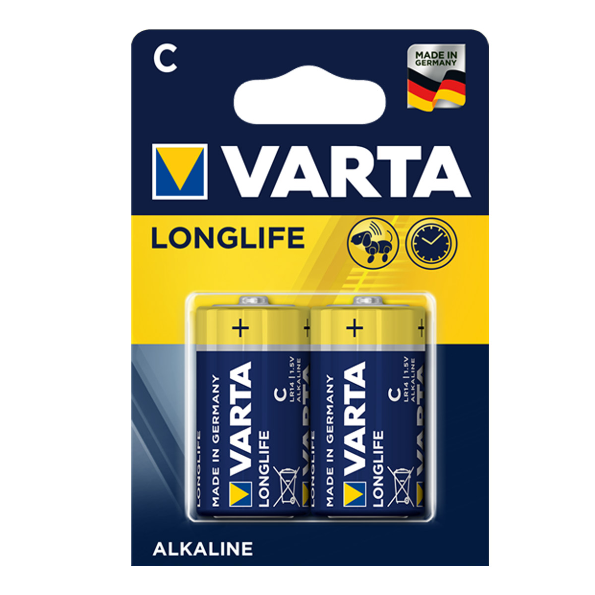 Varta Batterie Baby C - 2 Stück - Typ: LR14 - 1,5V - LONGLIFE von VARTA Batteries