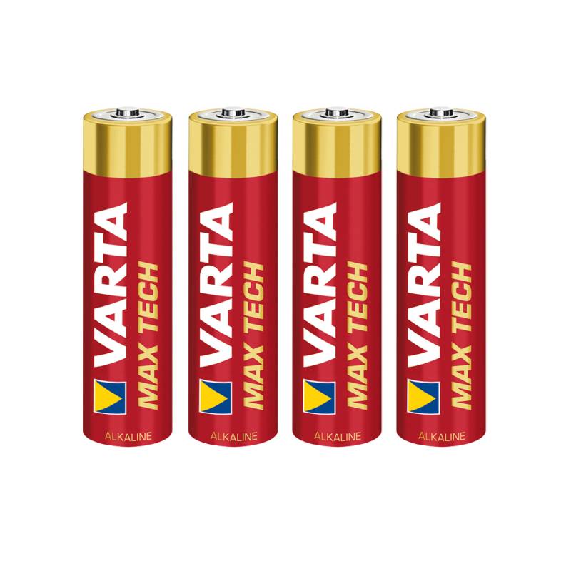 Varta Batterie Micro AAA - LONGLIFE MAX POWER - 4 Stück - Typ: LR03 - 1,5V - 50% mehr Leistung von VARTA Batteries