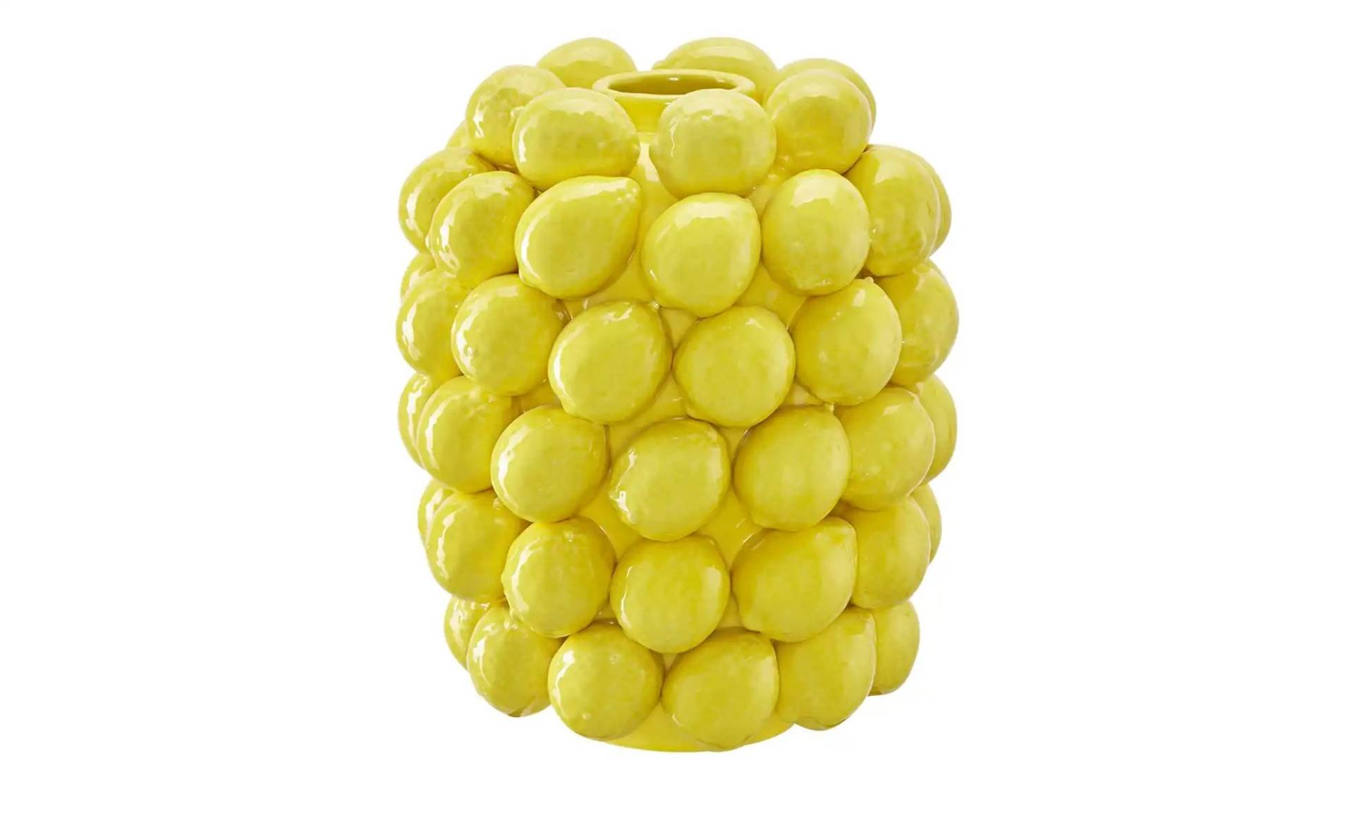 Vase 3D Zitrone   ¦ gelb ¦ Porzellan ¦ Maße (cm): H: 29  Ø: 22