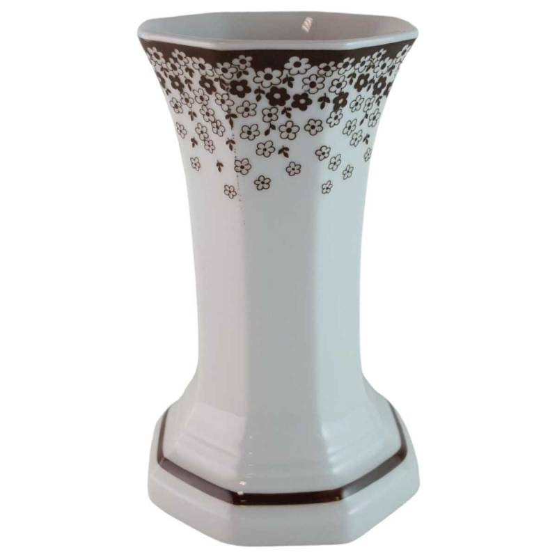 Vase Dekorative Arabella Atelier Blumendekor braun gebraucht - gut