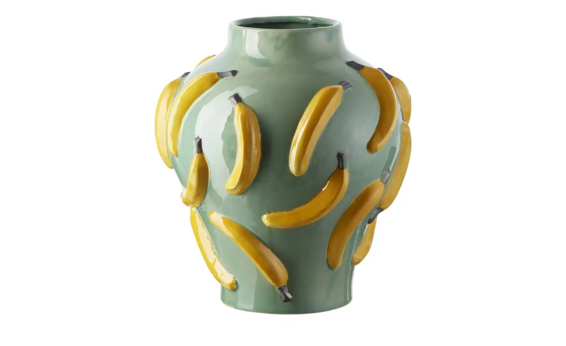 Vase Bananen   ¦ grün ¦ Keramik ¦ Maße (cm): H: 37,5  Ø: 34 Accessoires > Vasen - Höffner