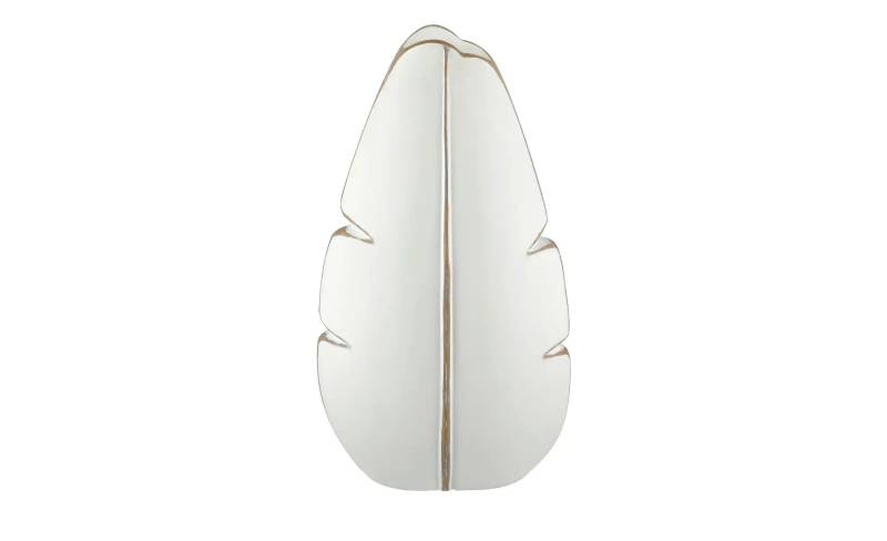 Vase  Blatt ¦ weiß ¦ Polyresin (Kunstharz) ¦ Maße (cm): B: 19,5 H: 37 T: 7.0 Accessoires > Vasen - Höffner