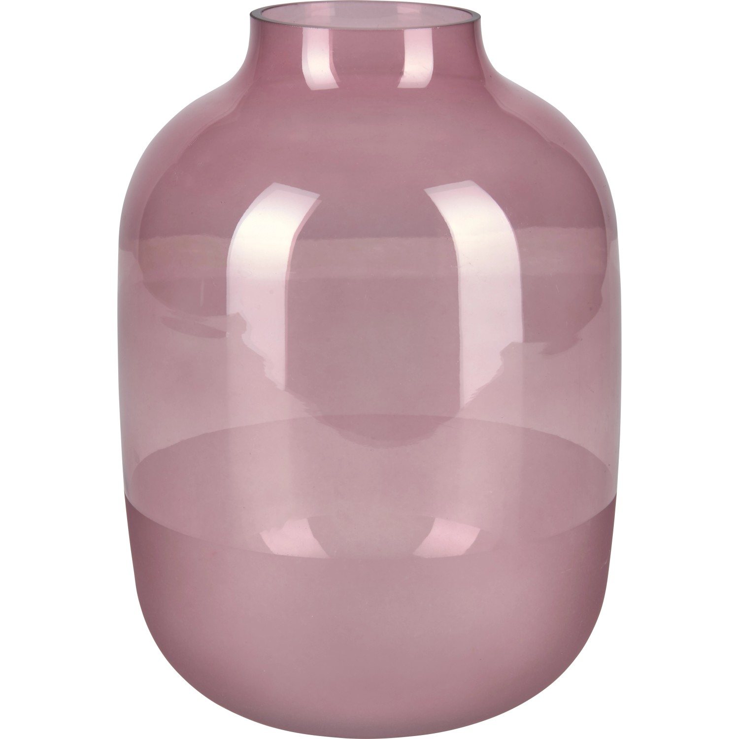 Vase Blush Bordeaux Glas 25,5 cm x Ø 18 cm Burgunderrot von -