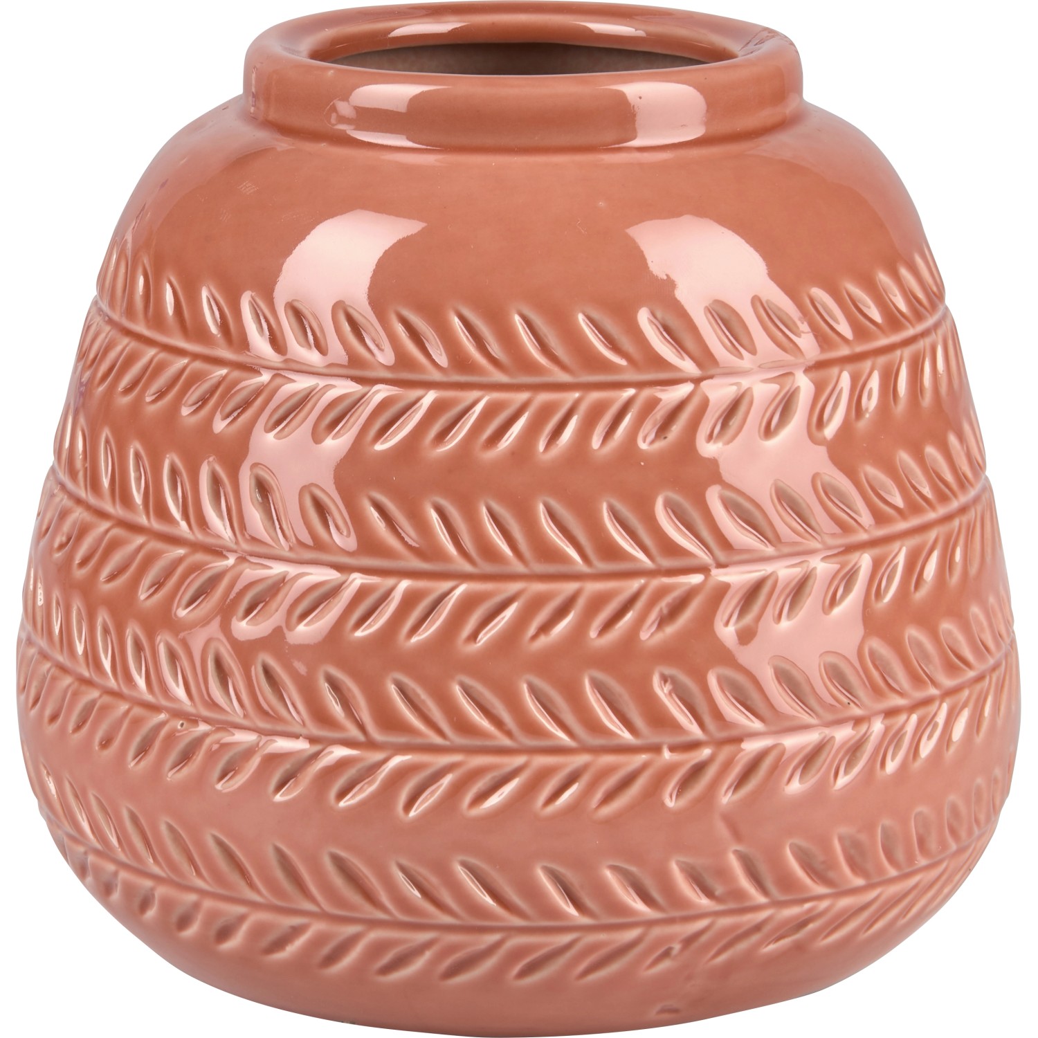 Vase Desert Flower Keramik 16,5 cm x Ø 18,5 cm Terrakotta von -