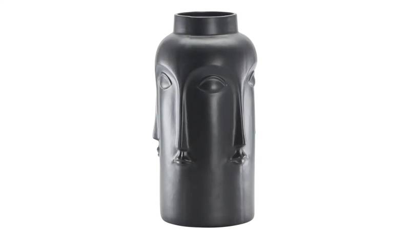HOME STORY Vase Face   ¦ schwarz ¦ Porzellan ¦ Maße (cm): H: 49,8  Ø: 24.5 Accessoires > Vasen - Höffner