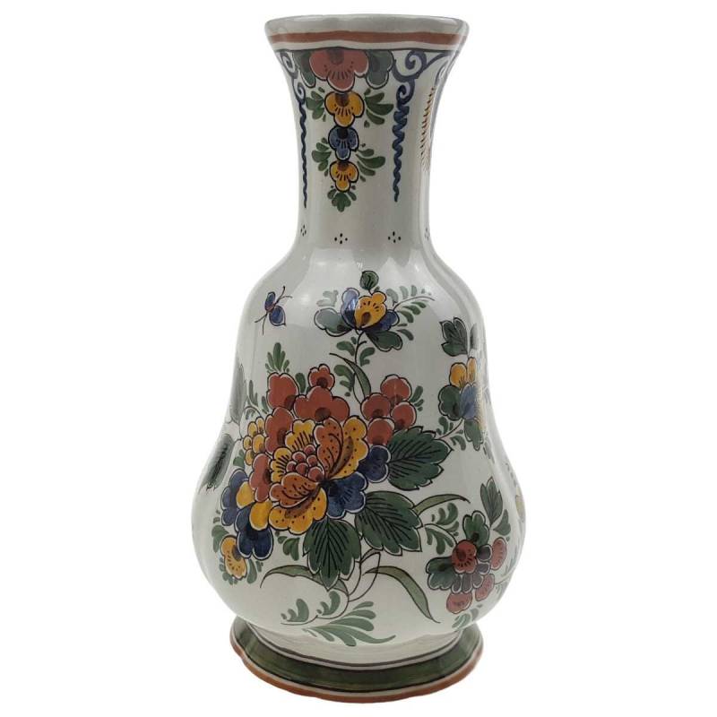 Vase Delfts Polychroom Blumendekor Bunt gebraucht - sehr gut