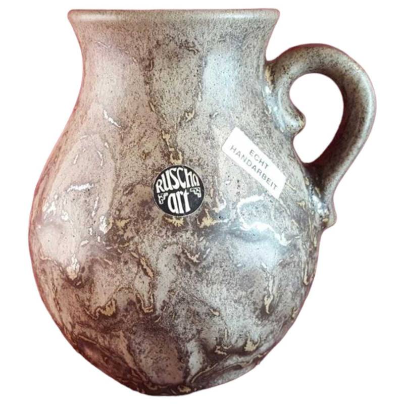 Vase Henkelvase Dekorative Ruscha Art Grau gebraucht - sehr gut