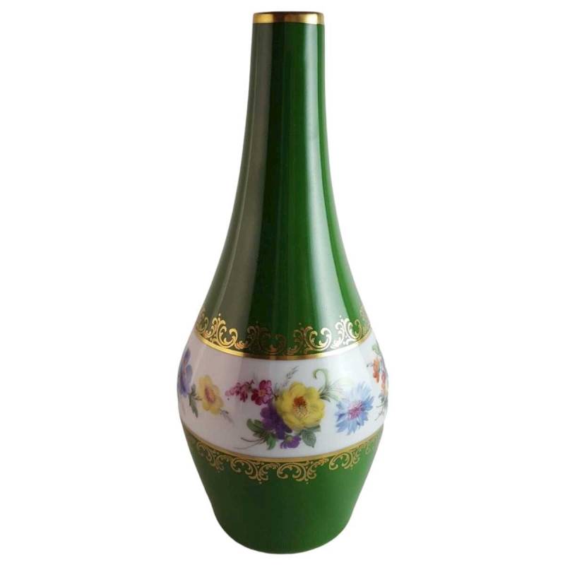 Vase Blumenvase handgemalt Handarbeit Lindner Porzellan gebraucht - sehr gut