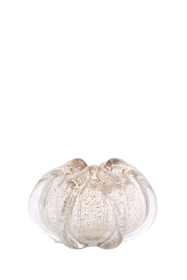 Vase MURELA  in Glas klar, Flitter sand