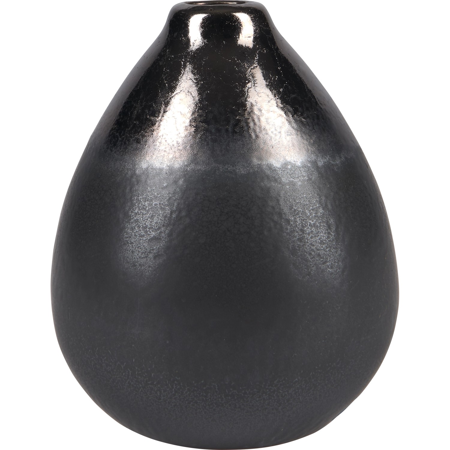 Vase Minimalist Zen Keramik 12,8 cm x Ø 10,2 cm Schwarz von -