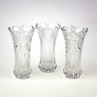 Vase Nostalgie 1 Stück von Werner Voss 3 Dekore Glas klar