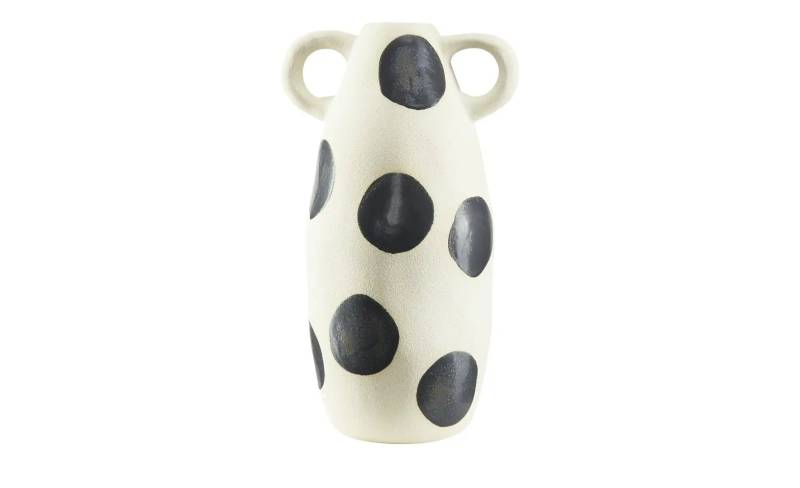 HOME STORY Vase Punkte   ¦ creme ¦ Steinzeug ¦ Maße (cm): H: 35  Ø: 20 Accessoires > Vasen - Höffner
