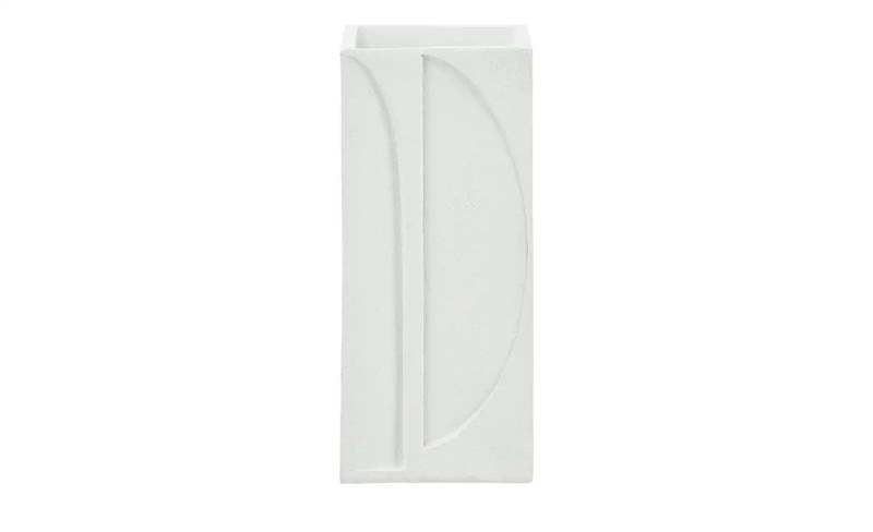 HOME STORY Vase  Style ¦ weiß ¦ Steinzeug ¦ Maße (cm): B: 11,2 H: 25,2 T: 11.2 Accessoires > Vasen - Höffner
