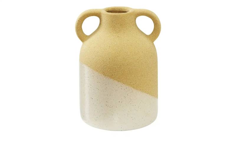 Gray & Jones Vase   ¦ gelb ¦ Steingut ¦ Maße (cm): H: 14,8  Ø: 11.9 Accessoires > Vasen - Höffner