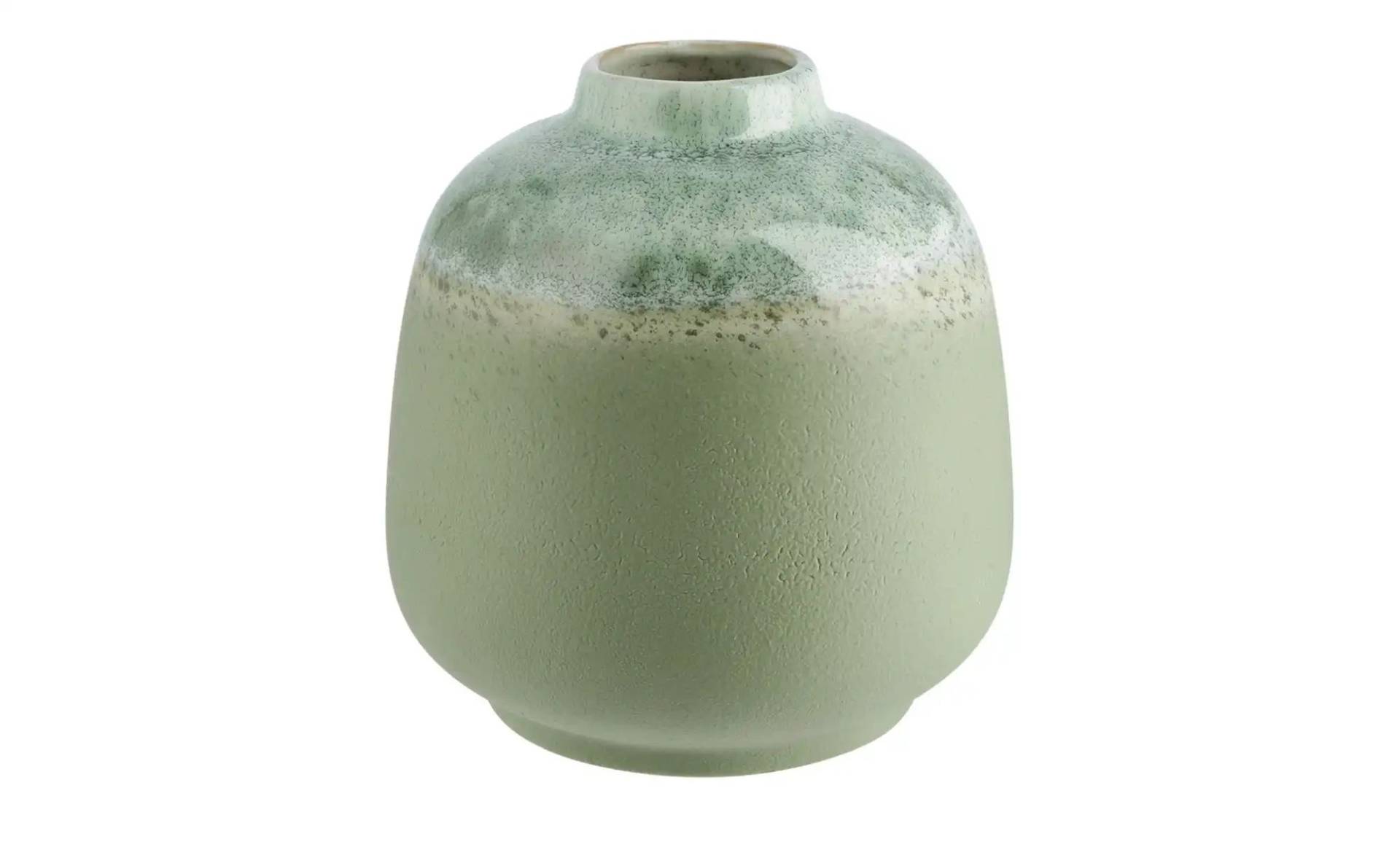 Vase   ¦ grau ¦ Steingut ¦ Maße (cm): H: 15,5  Ø: 13