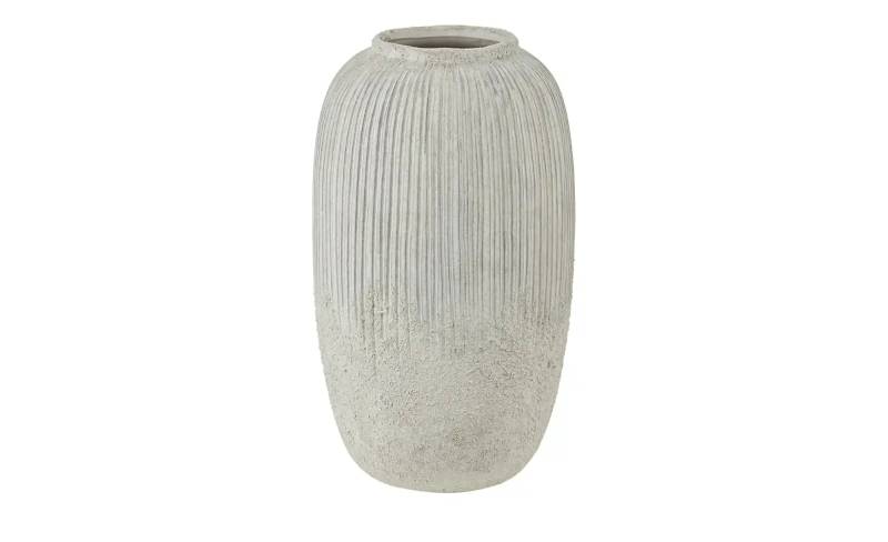 HOME STORY Vase   ¦ grau ¦ Steinzeug ¦ Maße (cm): H: 29,5  Ø: 17 Accessoires > Vasen - Höffner