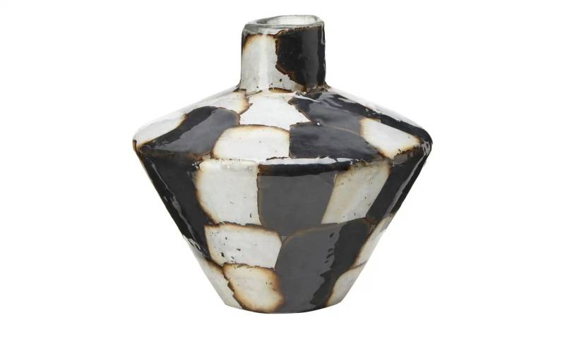 Vase   ¦ mehrfarbig ¦ Glas ¦ Maße (cm): H: 12,8  Ø: 13.5 Dekoration > Vasen - Möbel Kraft