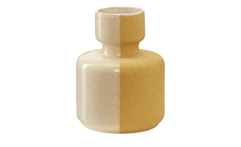 Gray & Jones Vase   ¦ gelb ¦ Steingut ¦ Maße (cm): H: 16,5  Ø: 12.5 Accessoires > Vasen - Höffner