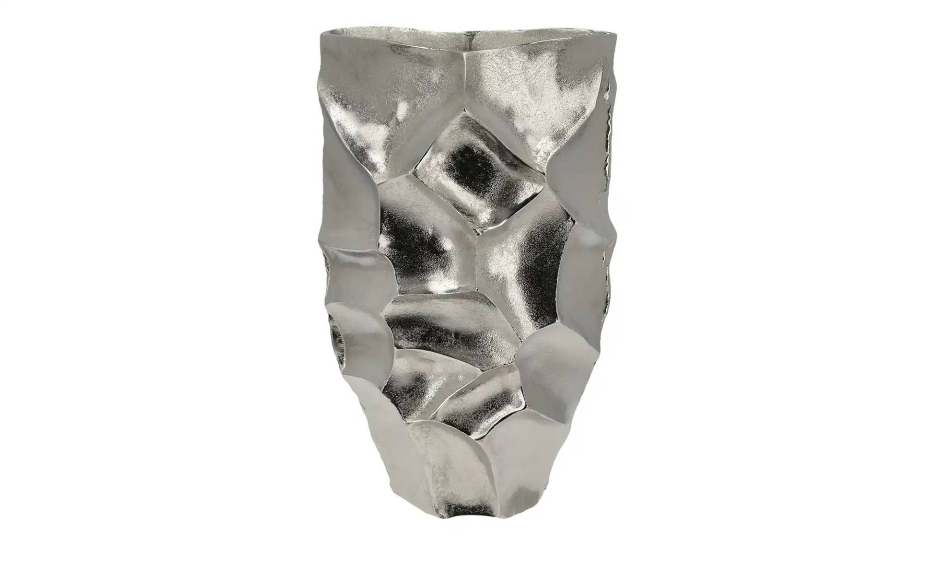 Vase ¦ silber ¦ Aluminium ¦ Maße (cm): B: 27 H: 43 T: 18 Dekoration > Vasen - Möbel Kraft