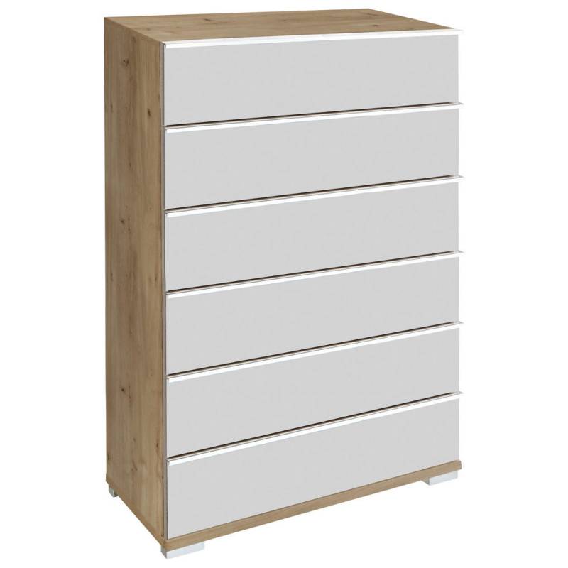 Venda HIGHBOARD Weiß, Eiche Bianco