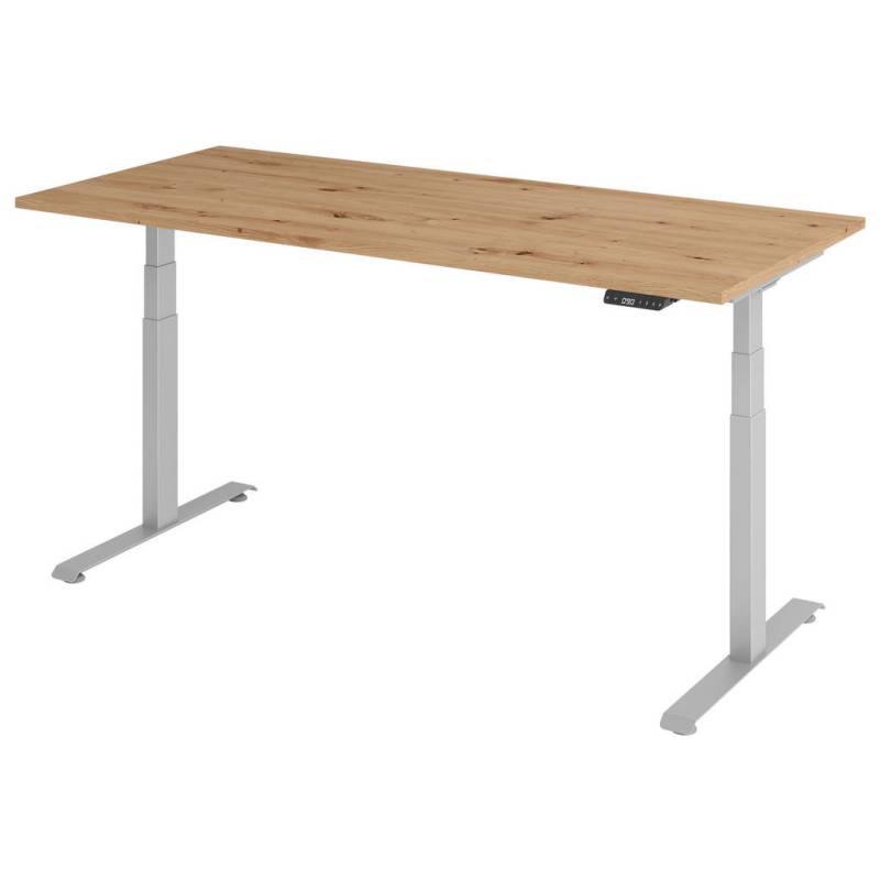 Venda SCHREIBTISCH Silber, Eiche