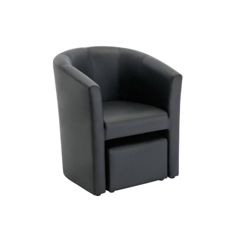 Vente-Unique LOUNGE-SESSEL Schwarz
