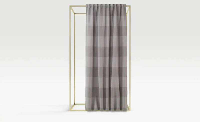 Verdeckter Schlaufenschal  Galdin Stripe ¦ grau ¦ Maße (cm): B: 140 Gardinen & Rollos > Gardinen & Vorhänge > Schlaufenschals - Höffner
